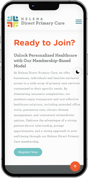 Helena Direct Primary Care mobile website