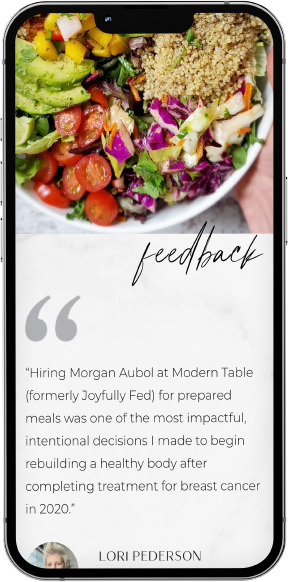 Modern Table mobile website